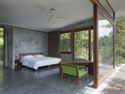 A Stunning House Built with Concrete, Wood, Steel and Glass Structure in Ko Samui, Thailand by Marc Gerritsen (12)