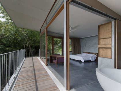 A Stunning House Built with Concrete, Wood, Steel and Glass Structure in Ko Samui, Thailand by Marc Gerritsen (15)