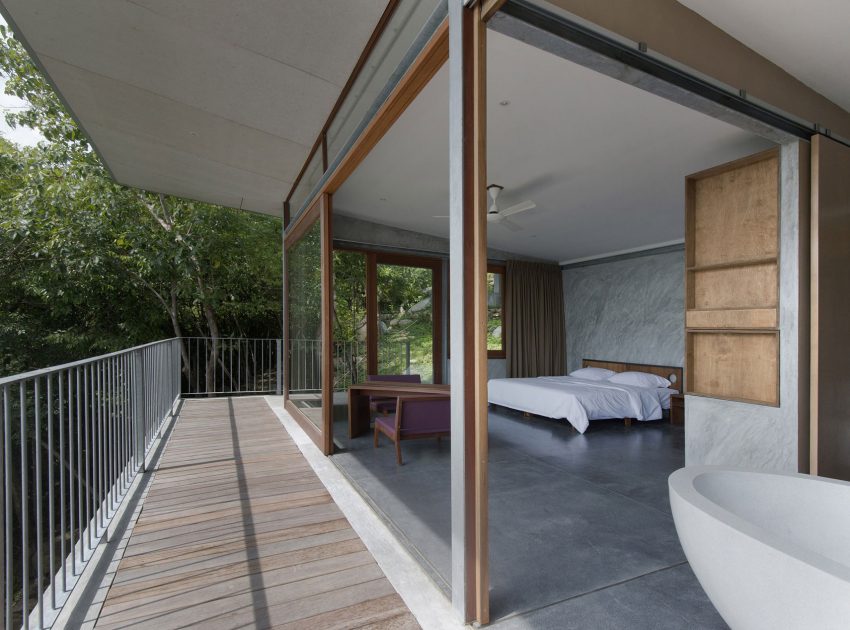 A Stunning House Built with Concrete, Wood, Steel and Glass Structure in Ko Samui, Thailand by Marc Gerritsen (15)