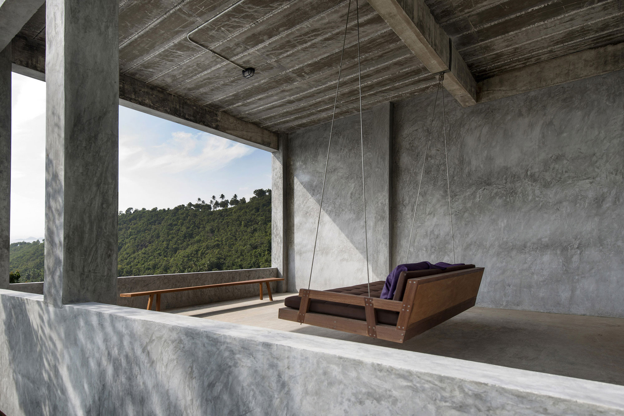 A Stunning House Built with Concrete, Wood, Steel and Glass Structure in Ko Samui, Thailand by Marc Gerritsen (16)