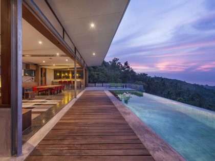 A Stunning House Built with Concrete, Wood, Steel and Glass Structure in Ko Samui, Thailand by Marc Gerritsen (22)