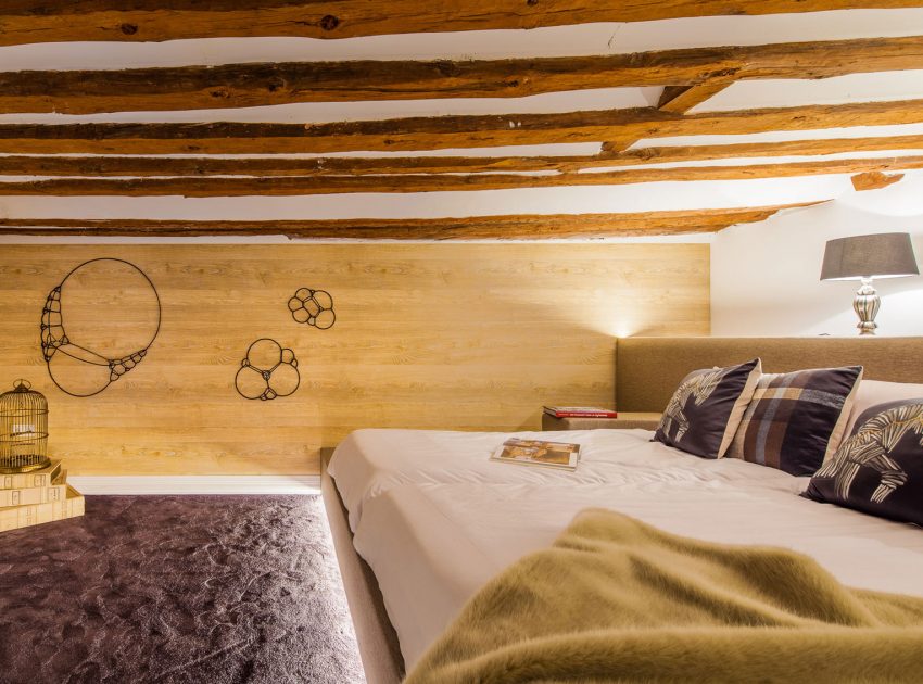 A Stunning Modern Apartment with a Mix of Rustic and Minimalist Elements in Madrid by Disak-Diseño de Interiores (11)