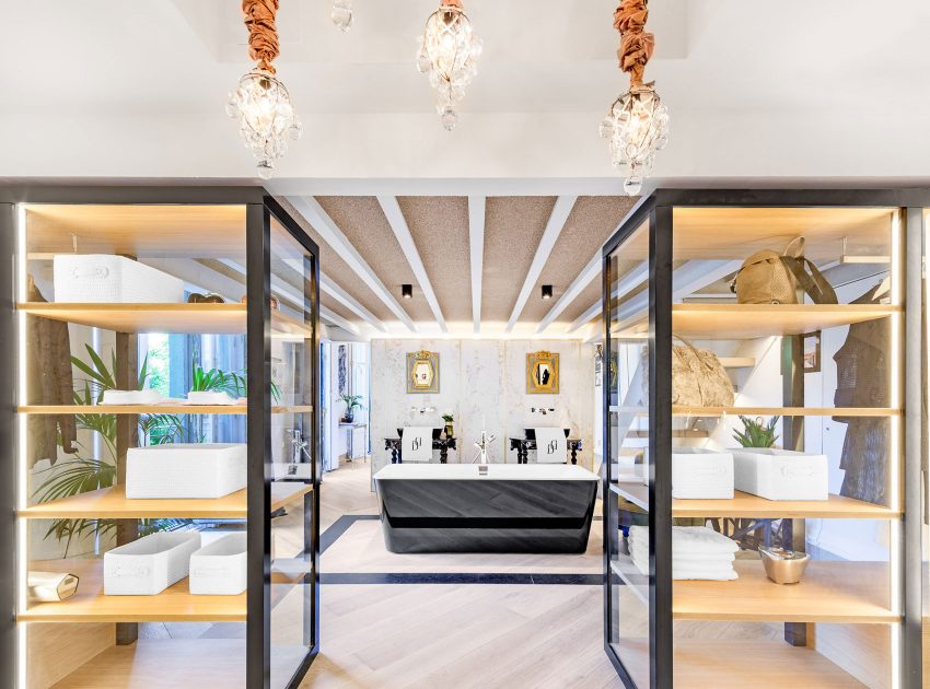 A Stunning Modern Apartment with a Mix of Rustic and Minimalist Elements in Madrid by Disak-Diseño de Interiores (12)