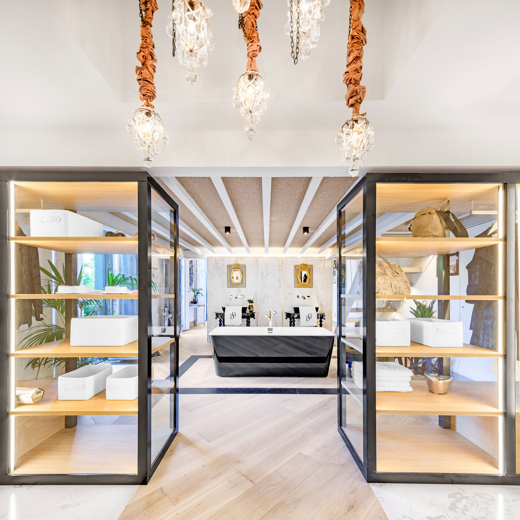 A Stunning Modern Apartment with a Mix of Rustic and Minimalist Elements in Madrid by Disak-Diseño de Interiores (12)