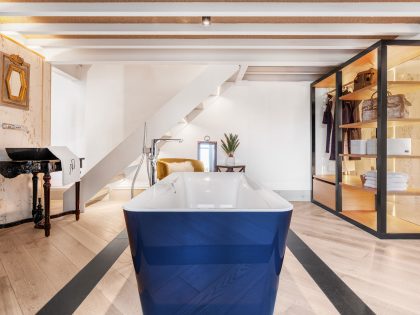 A Stunning Modern Apartment with a Mix of Rustic and Minimalist Elements in Madrid by Disak-Diseño de Interiores (16)