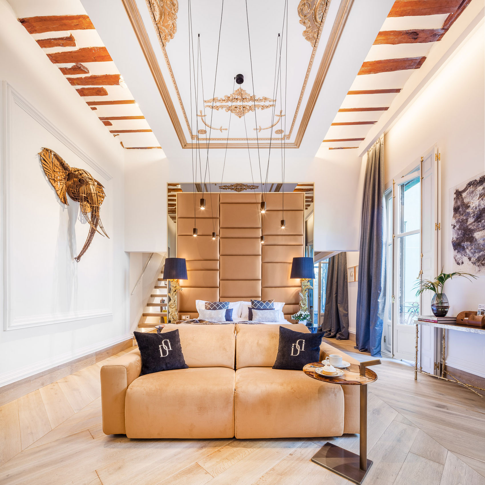 A Stunning Modern Apartment with a Mix of Rustic and Minimalist Elements in Madrid by Disak-Diseño de Interiores (3)