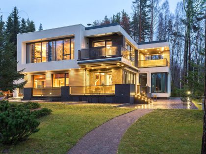 A Stunning Modern Home on the Banks of the Picturesque Lake in St. Petersburg by Architectural Bureau A2 (3)
