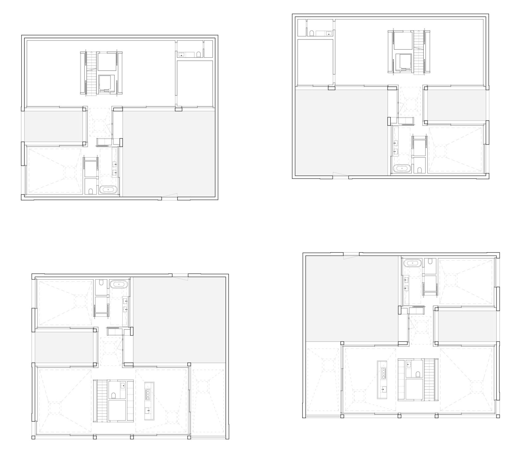 A Stunning Modern House with Four Courtyards in Zumikon, Switzerland by Think Architecture (13)
