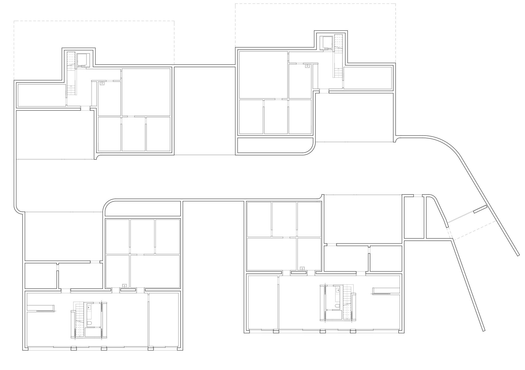 A Stunning Modern House with Four Courtyards in Zumikon, Switzerland by Think Architecture (15)