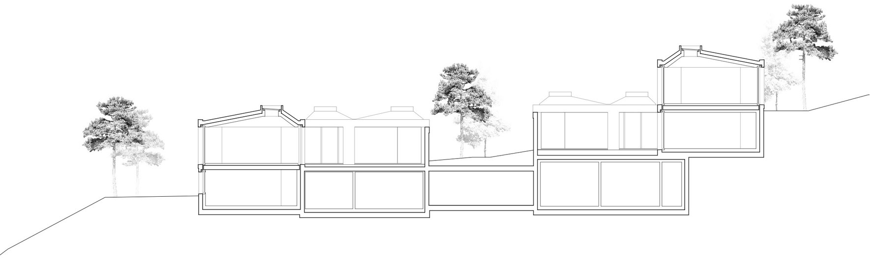 A Stunning Modern House with Four Courtyards in Zumikon, Switzerland by Think Architecture (19)