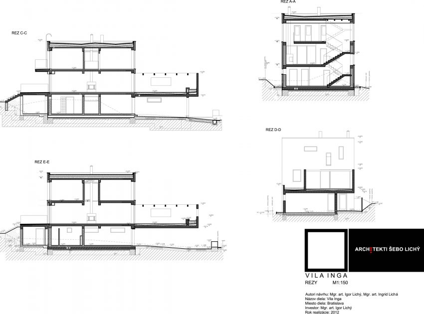 A Stunning Sculptural Concrete Villa in Bratislava, Slovakia by ARCHITEKTI ŠEBO LICHÝ (23)