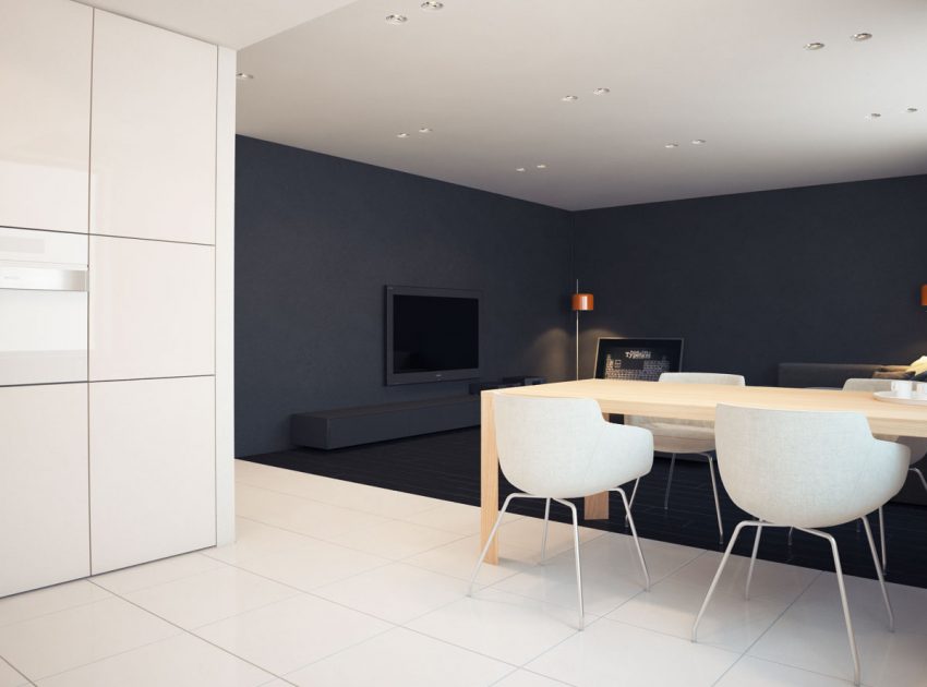 A Stunning and Functional Apartment with Minimalist Style in St. Petersburg, Russia by MODOM (13)