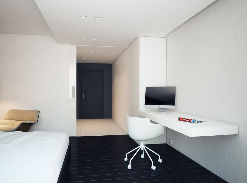 A Stunning and Functional Apartment with Minimalist Style in St. Petersburg, Russia by MODOM (17)