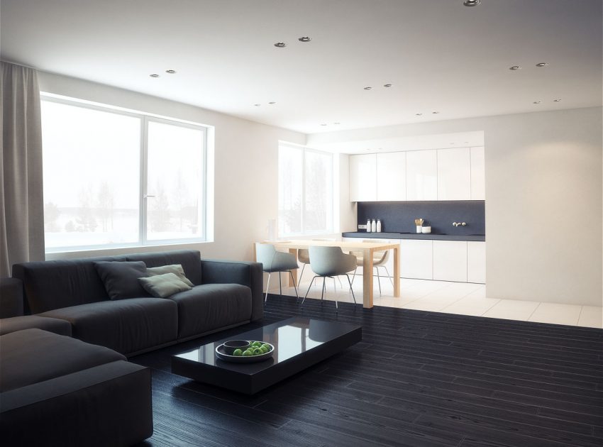 A Stunning and Functional Apartment with Minimalist Style in St. Petersburg, Russia by MODOM (3)