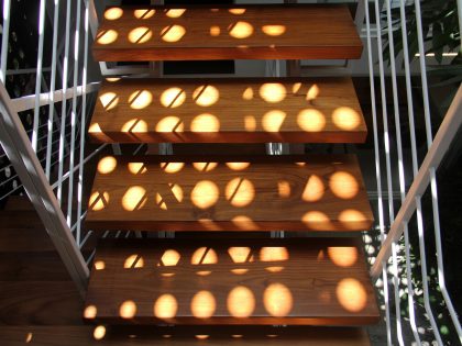 A Stunning and Spacious Home Framed by Perforated Corten Steel Walls in Kerala, India by LIJO.RENY Architects (21)