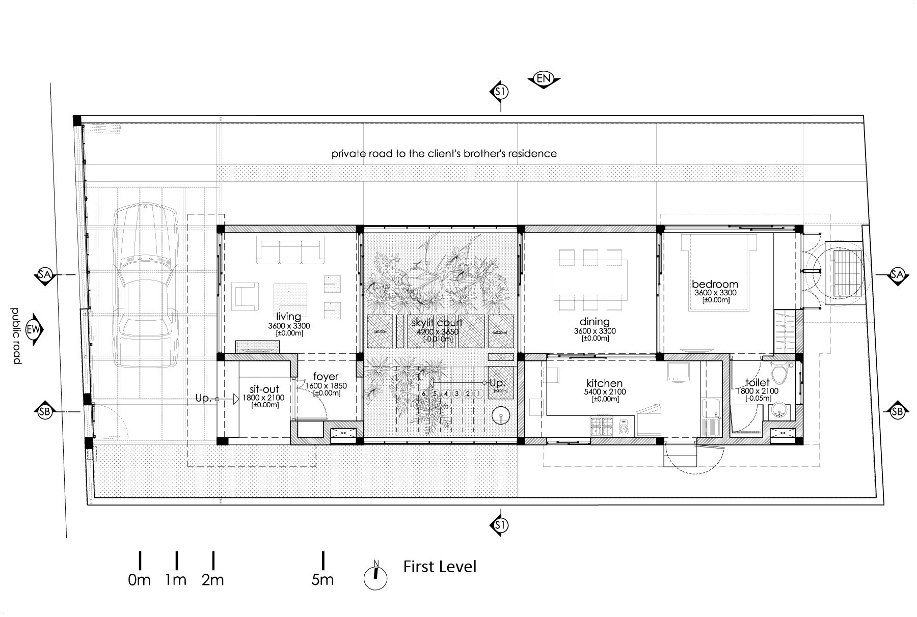 A Stunning and Spacious Home Framed by Perforated Corten Steel Walls in Kerala, India by LIJO.RENY Architects (29)