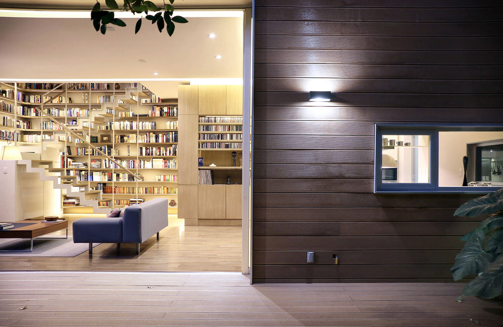 A Stunning Contemporary Home with a Large Bookshelf in Mexico City by Paul Cremoux Studio (24)
