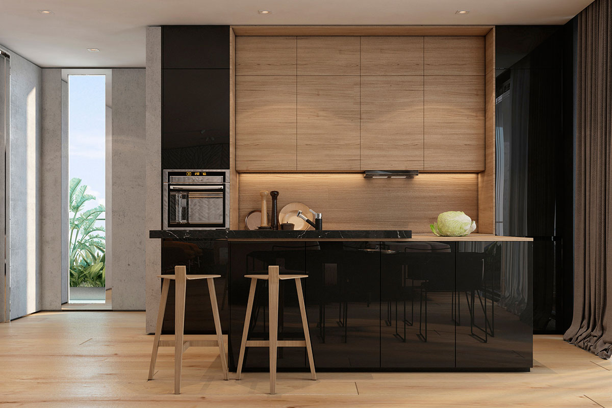A Stylish Apartment with Sleek and Glossy Interiors in Tel Aviv by Iryna Dzhemesiuk (10)