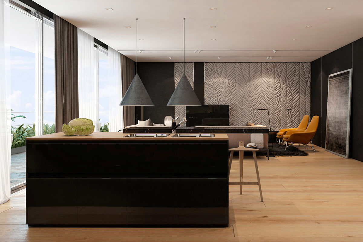 A Stylish Apartment with Sleek and Glossy Interiors in Tel Aviv by Iryna Dzhemesiuk (11)