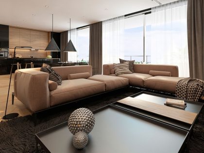 A Stylish Apartment with Sleek and Glossy Interiors in Tel Aviv by Iryna Dzhemesiuk (4)