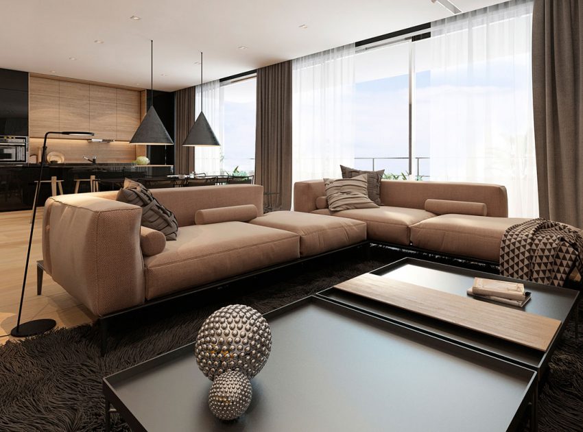 A Stylish Apartment with Sleek and Glossy Interiors in Tel Aviv by Iryna Dzhemesiuk (4)