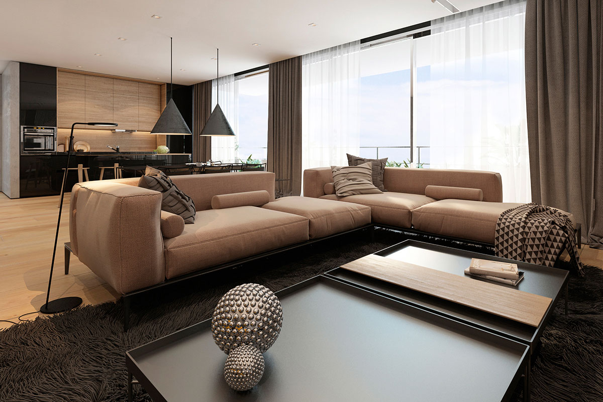 A Stylish Apartment with Sleek and Glossy Interiors in Tel Aviv by Iryna Dzhemesiuk (4)