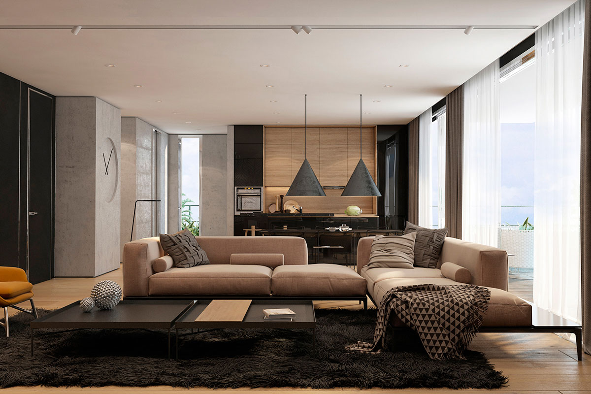 A Stylish Apartment with Sleek and Glossy Interiors in Tel Aviv by Iryna Dzhemesiuk (5)