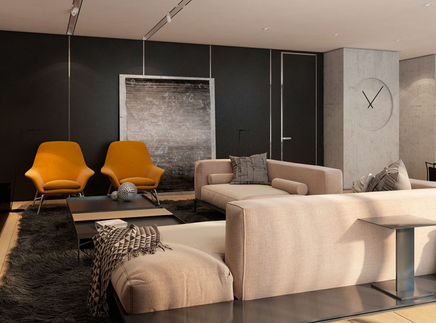 A Stylish Apartment with Sleek and Glossy Interiors in Tel Aviv by Iryna Dzhemesiuk (6)