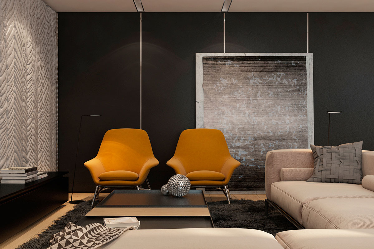 A Stylish Apartment with Sleek and Glossy Interiors in Tel Aviv by Iryna Dzhemesiuk (7)