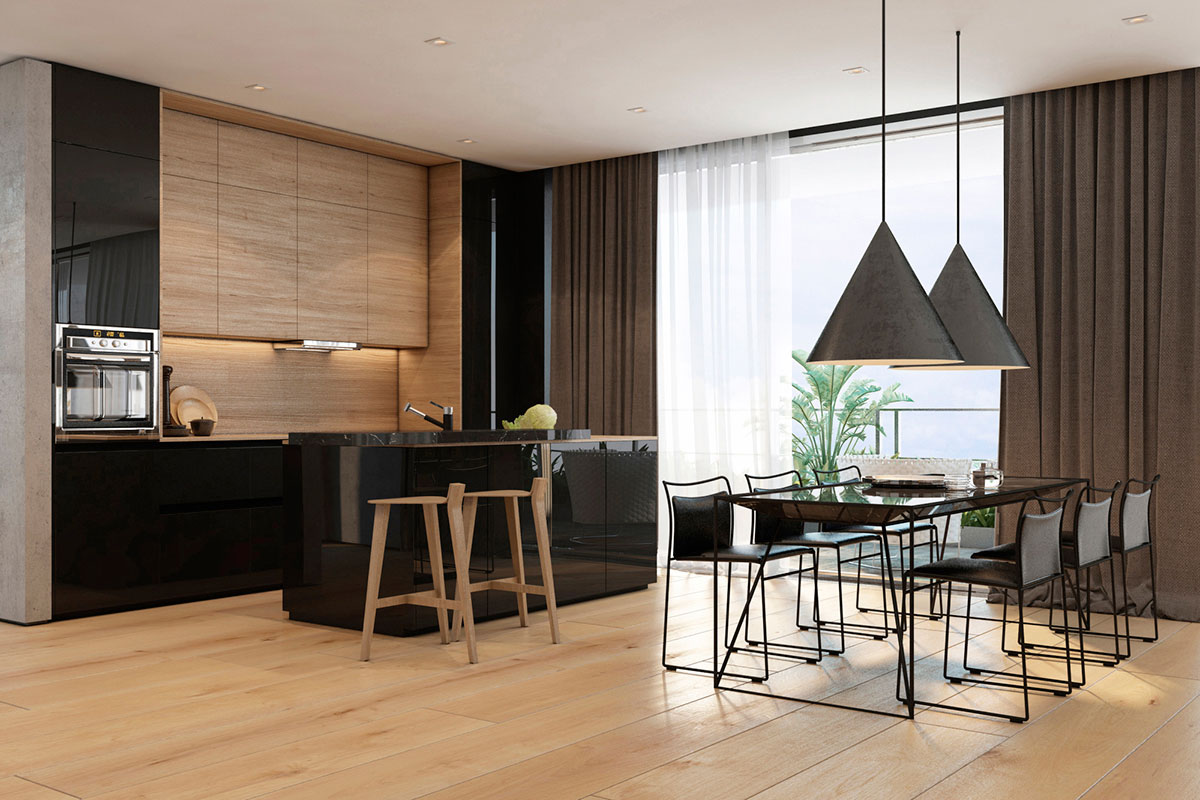 A Stylish Apartment with Sleek and Glossy Interiors in Tel Aviv by Iryna Dzhemesiuk (9)
