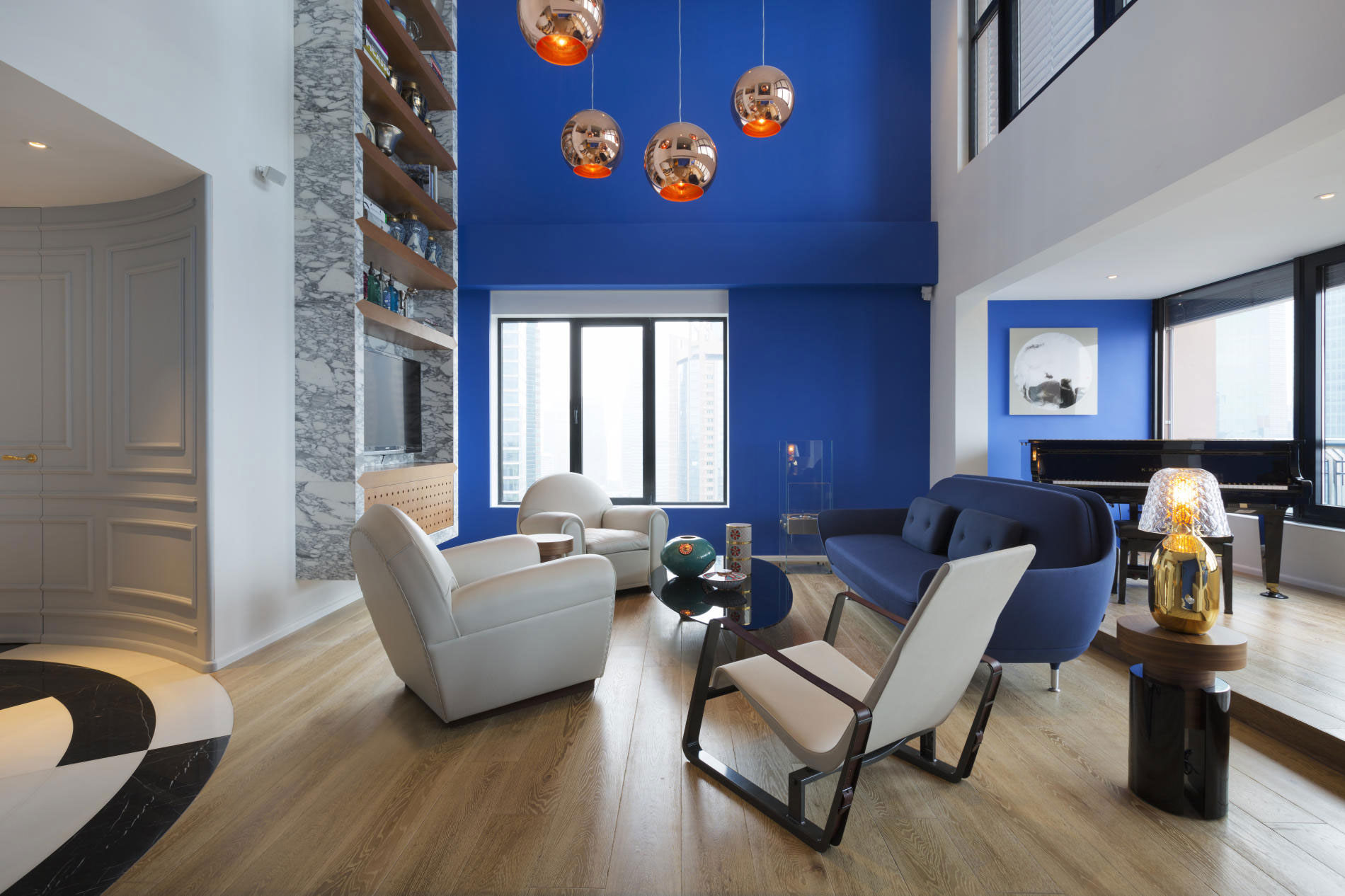 A Stylish Apartment with an Eclectic Mix of Modern and Classic Interiors in Shanghai by Dariel Studio (1)