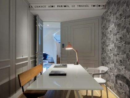 A Stylish Apartment with an Eclectic Mix of Modern and Classic Interiors in Shanghai by Dariel Studio (20)