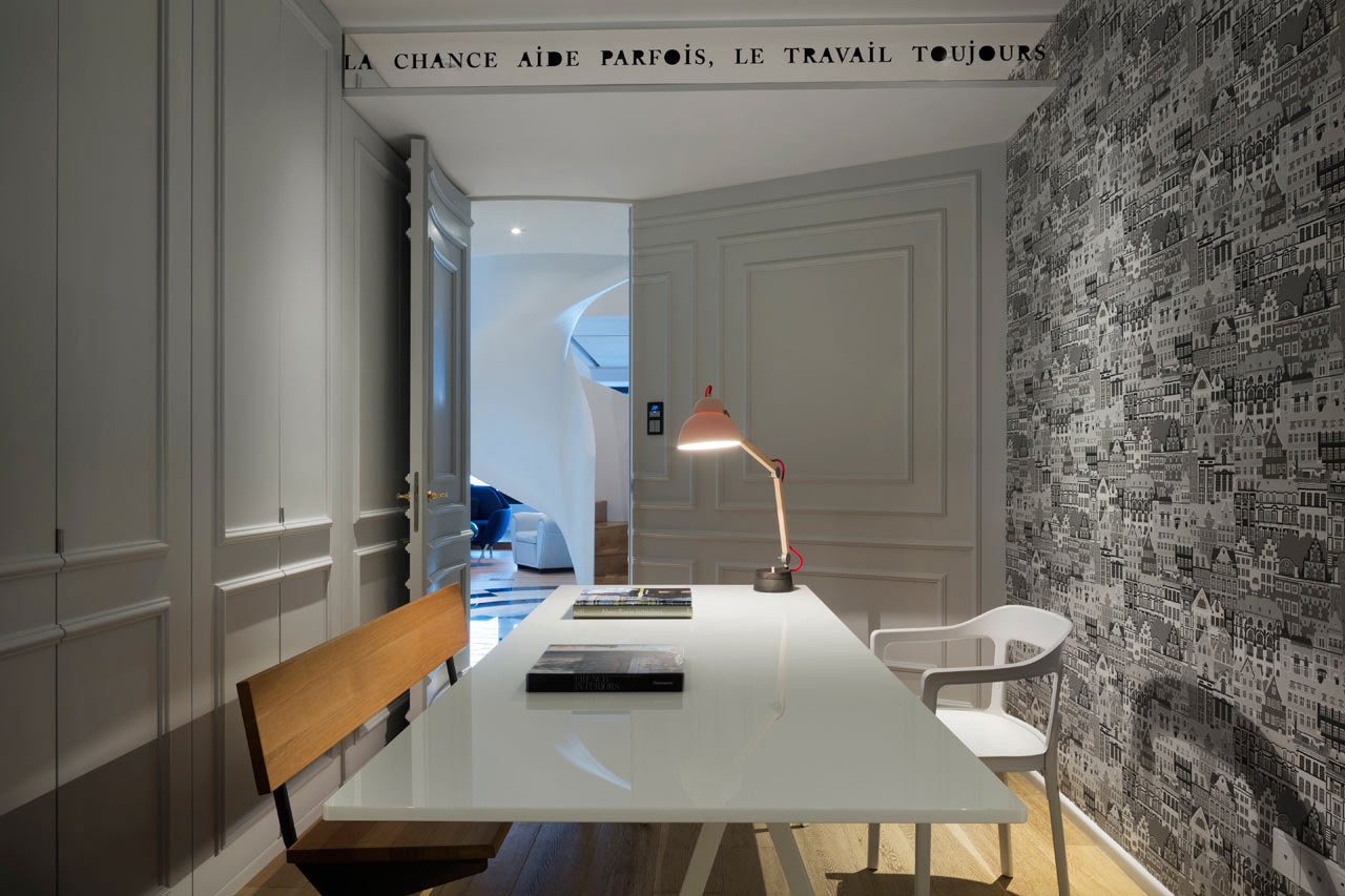 A Stylish Apartment with an Eclectic Mix of Modern and Classic Interiors in Shanghai by Dariel Studio (20)