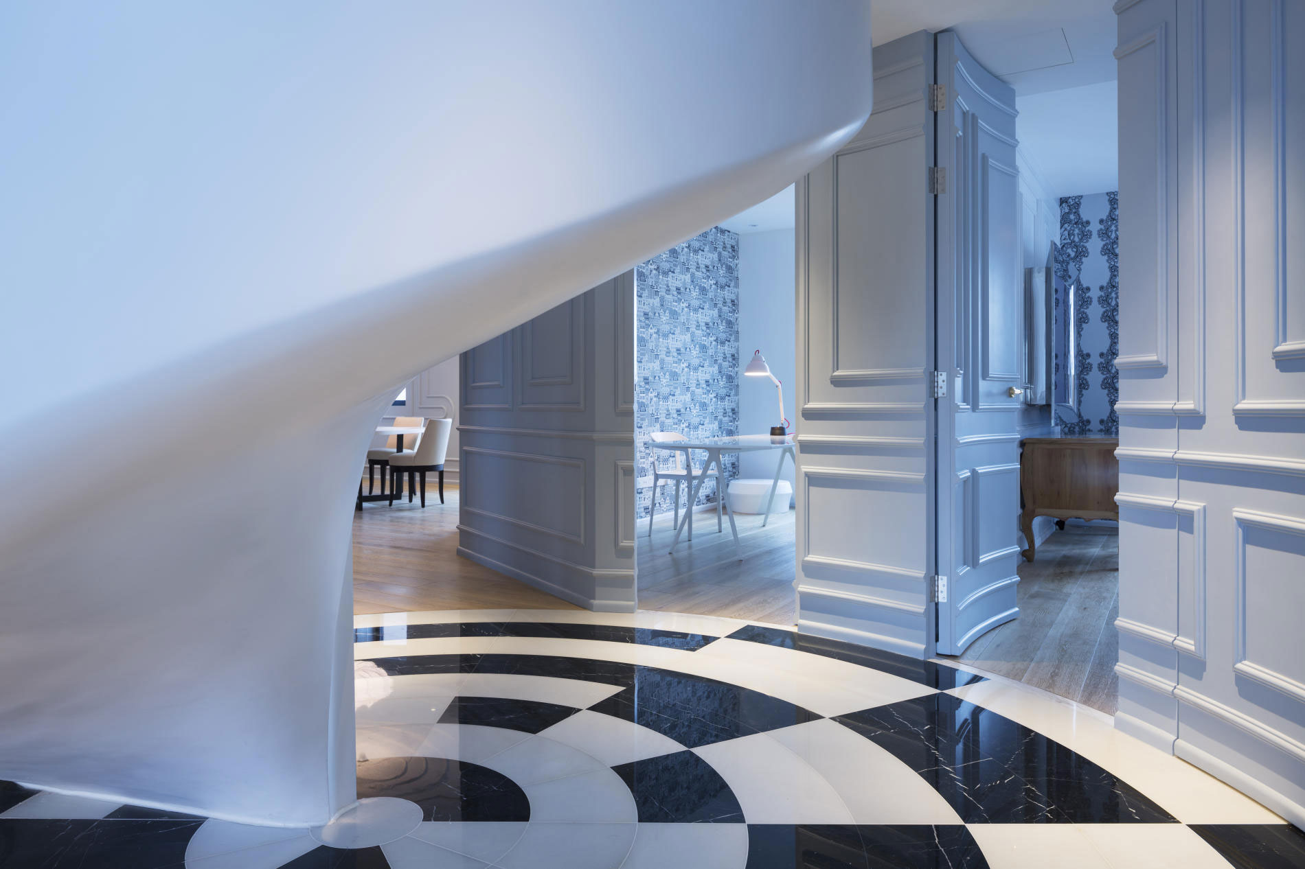 A Stylish Apartment with an Eclectic Mix of Modern and Classic Interiors in Shanghai by Dariel Studio (6)