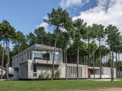 A Stylish Concrete Home Flanked by a Lush Pine Forest in Pinamar by Estudio Galera (2)