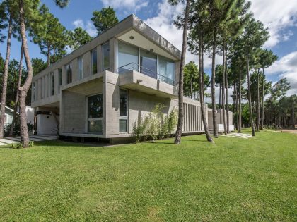 A Stylish Concrete Home Flanked by a Lush Pine Forest in Pinamar by Estudio Galera (3)