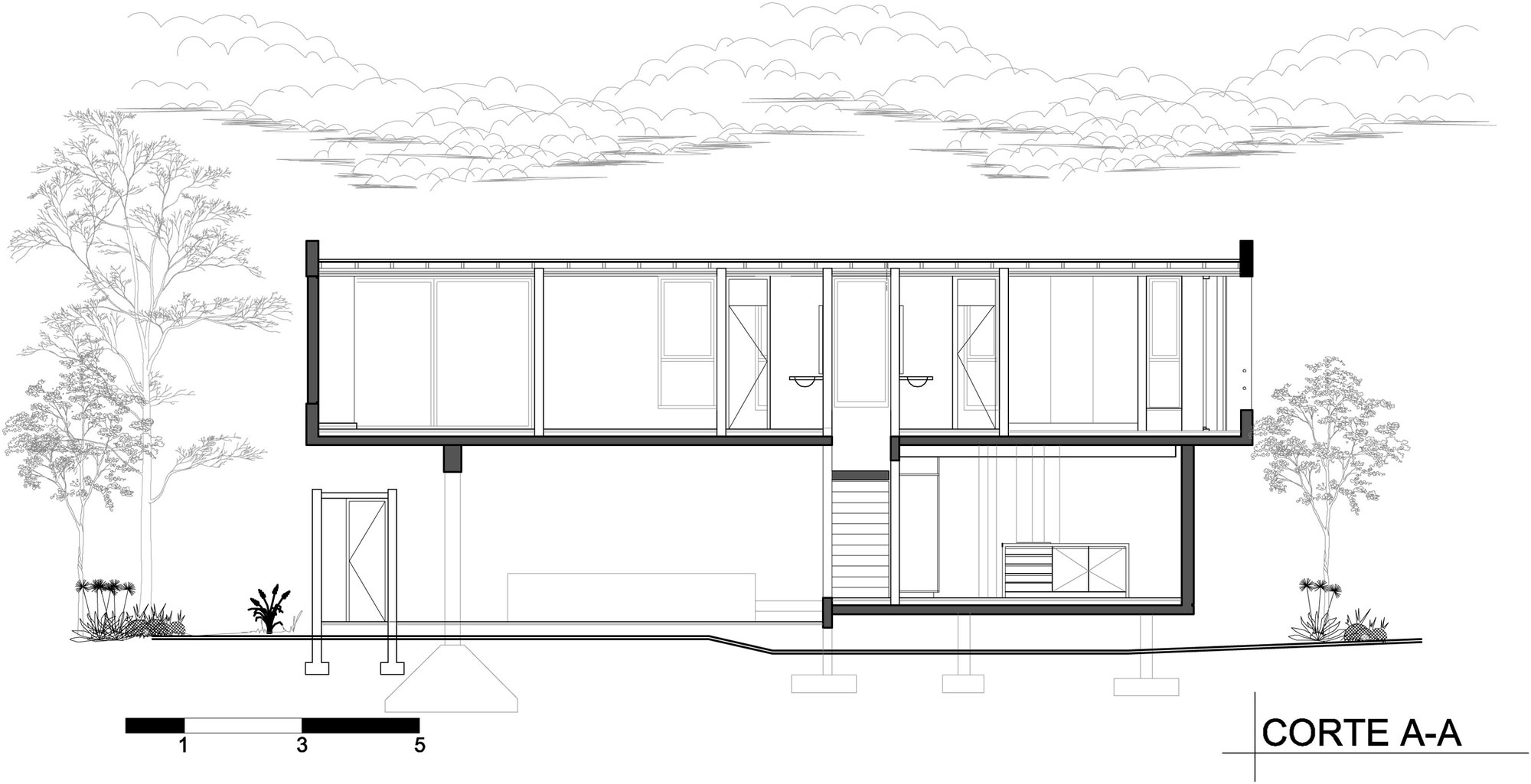 A Stylish Concrete Home Flanked by a Lush Pine Forest in Pinamar by Estudio Galera (32)