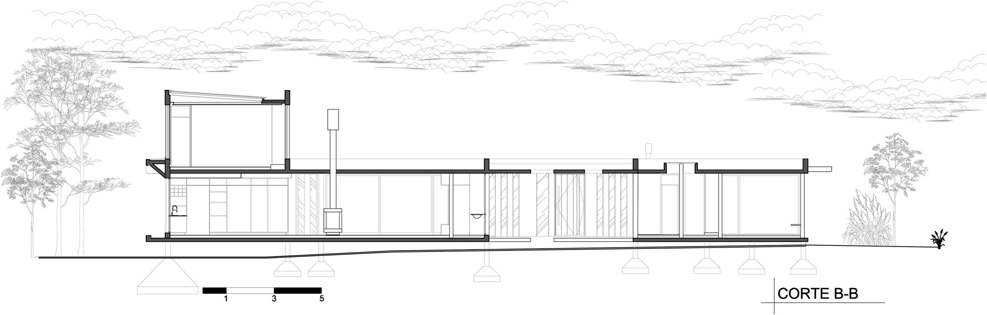 A Stylish Concrete Home Flanked by a Lush Pine Forest in Pinamar by Estudio Galera (33)