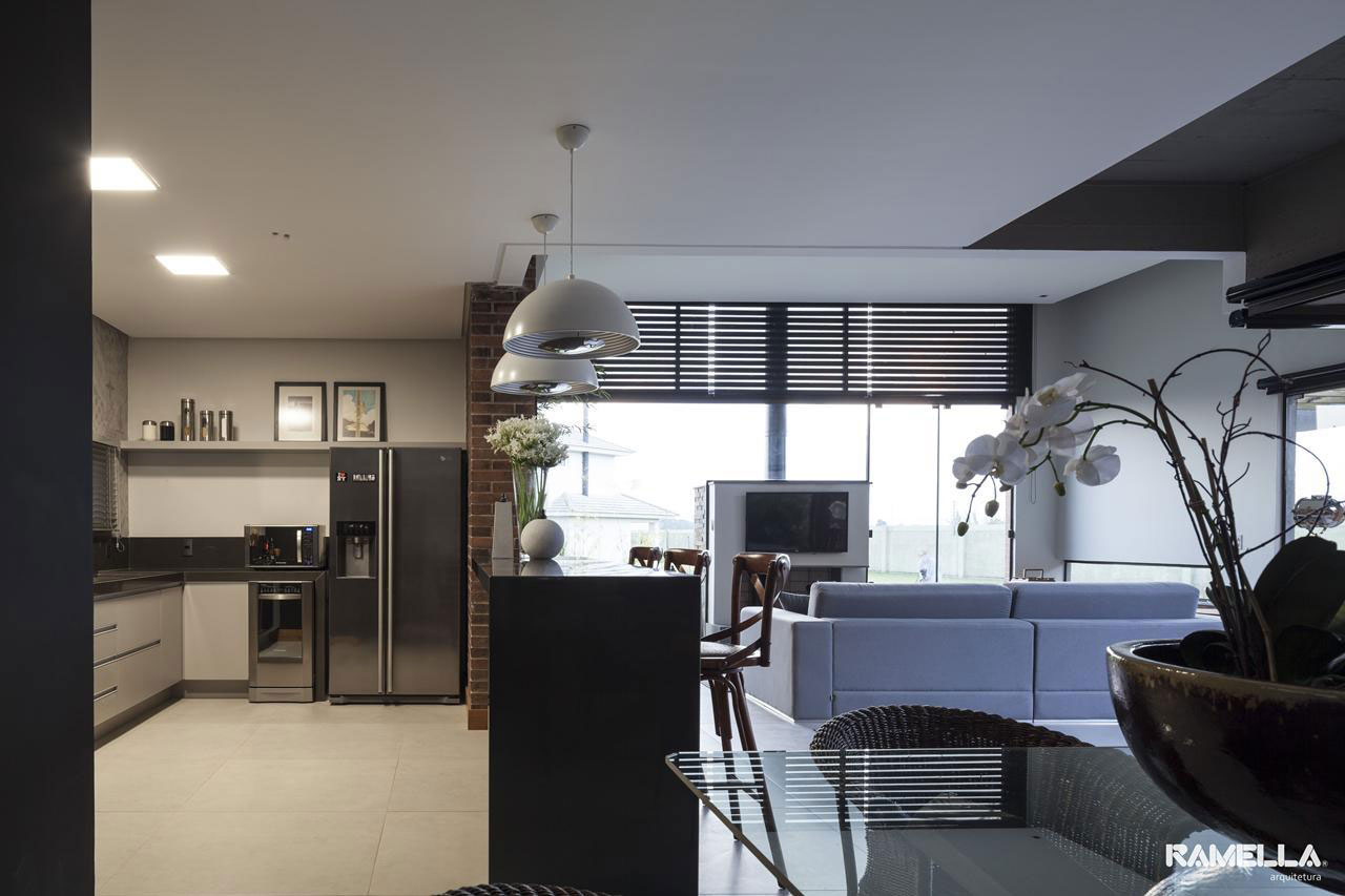 A Stylish Contemporary Home Made of Concrete and Red Bricks in Rio Grande do Sul by Ramella Arquitetura (13)