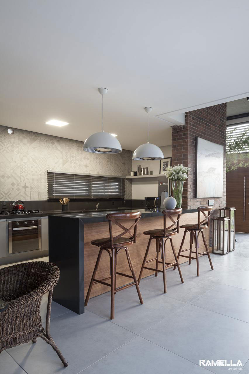 A Stylish Contemporary Home Made of Concrete and Red Bricks in Rio Grande do Sul by Ramella Arquitetura (14)