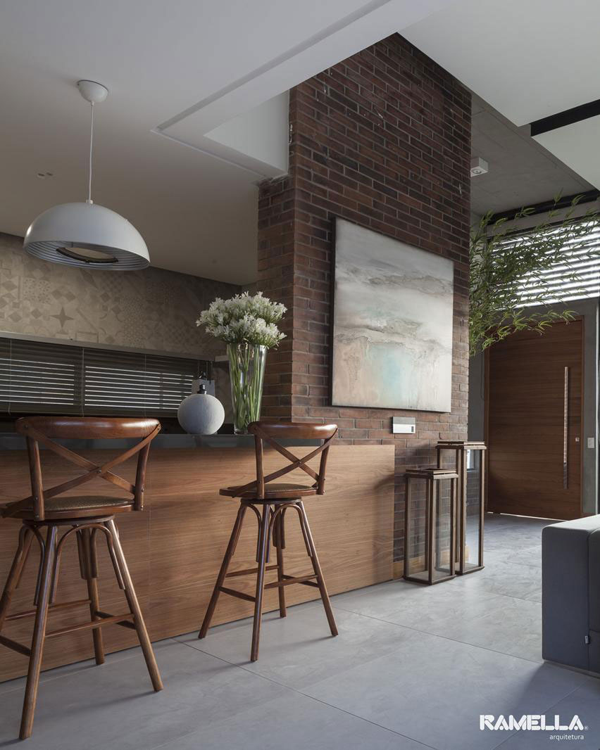 A Stylish Contemporary Home Made of Concrete and Red Bricks in Rio Grande do Sul by Ramella Arquitetura (15)