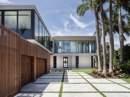 A Stylish Contemporary Home with a Splendid Interior and Carved Staircase in Miami Beach by rGlobe architecture (6)