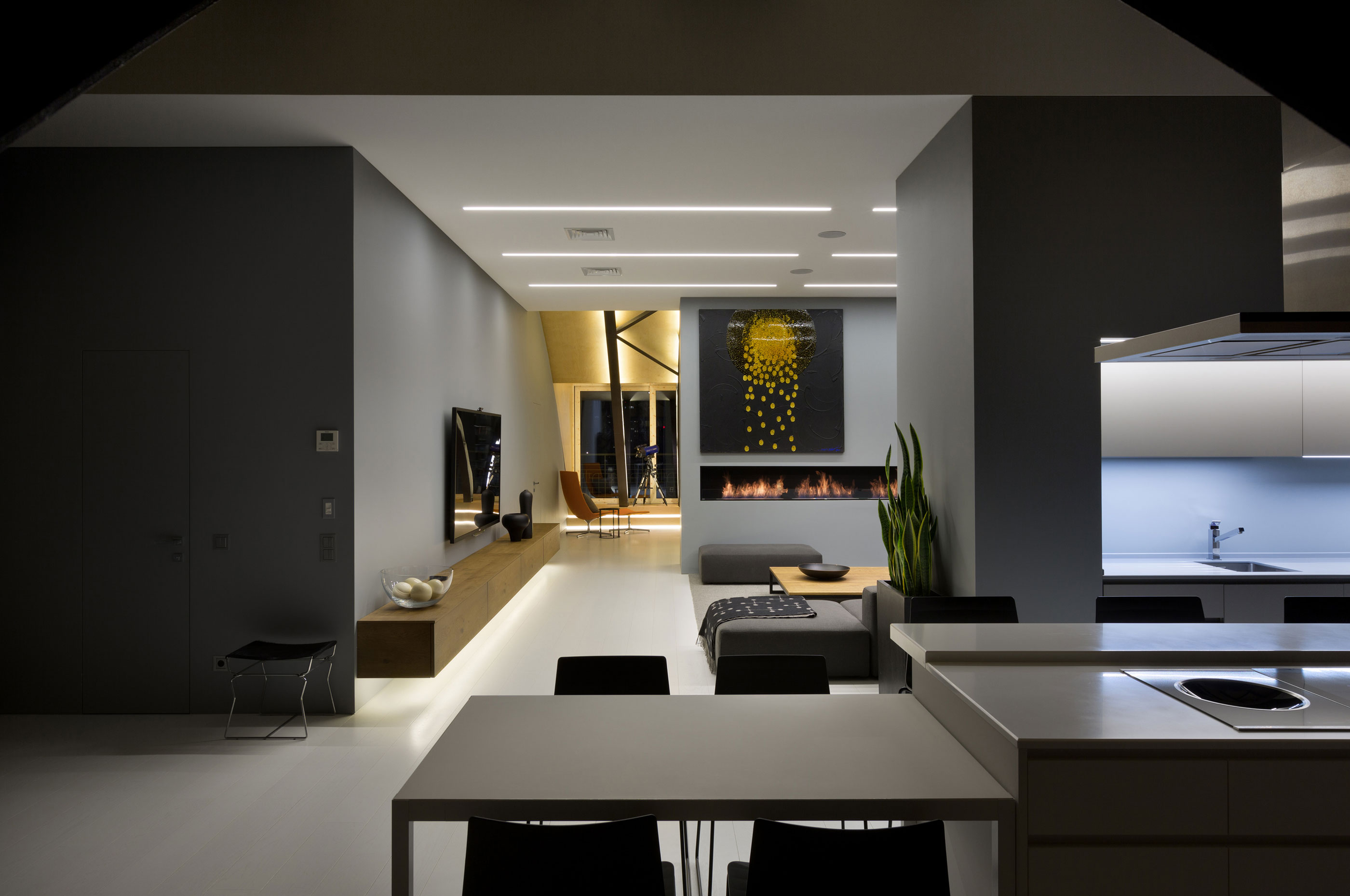 A Stylish Contemporary Loft with an Arched Ceiling in Kiev, Ukraine by Alex Obraztsov (10)