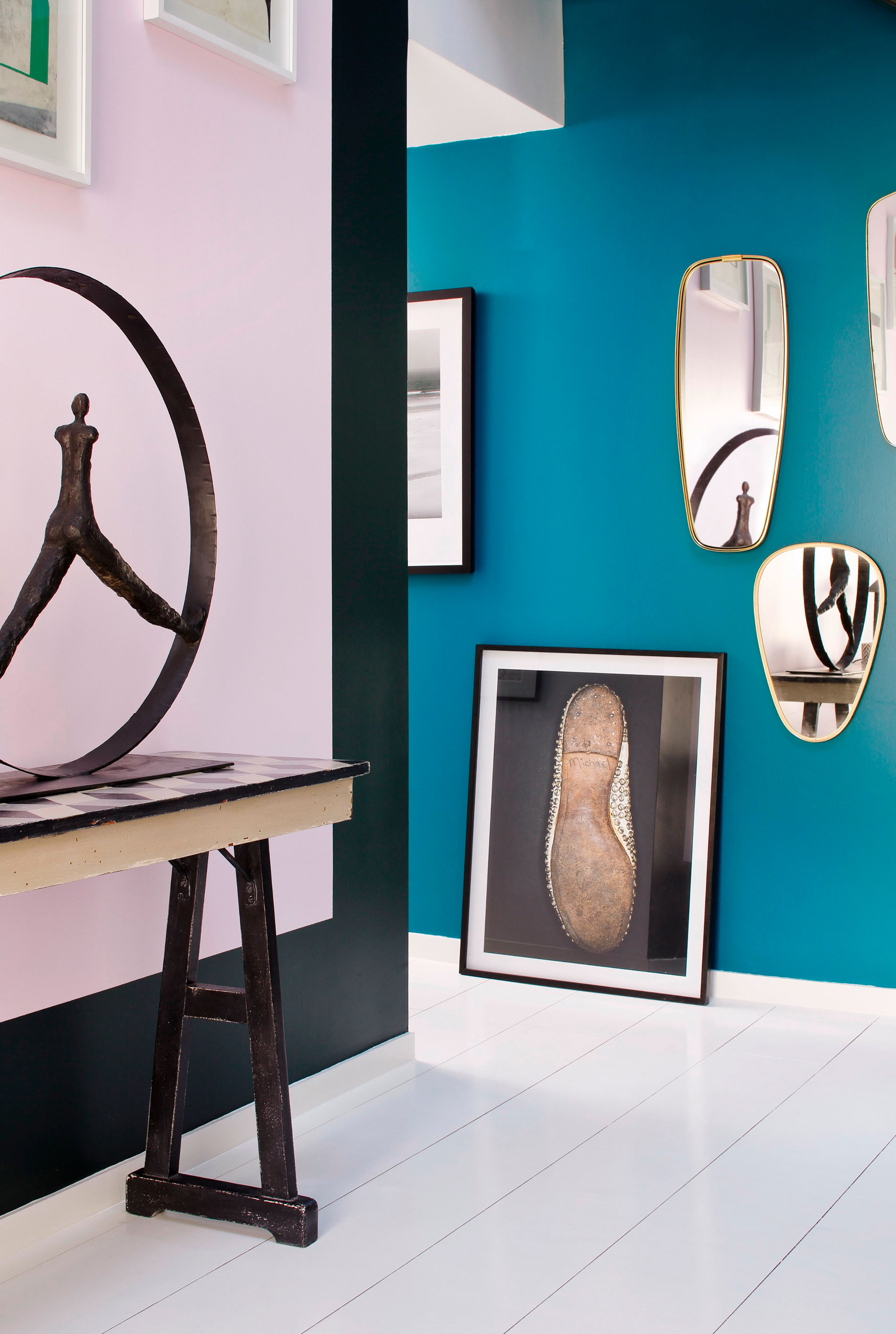 A Stylish Duplex Apartment with Eclectic and Colorful Accents in Paris, France by Sarah Lavoine (20)