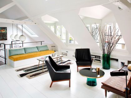 A Stylish Duplex Apartment with Eclectic and Colorful Accents in Paris, France by Sarah Lavoine (7)