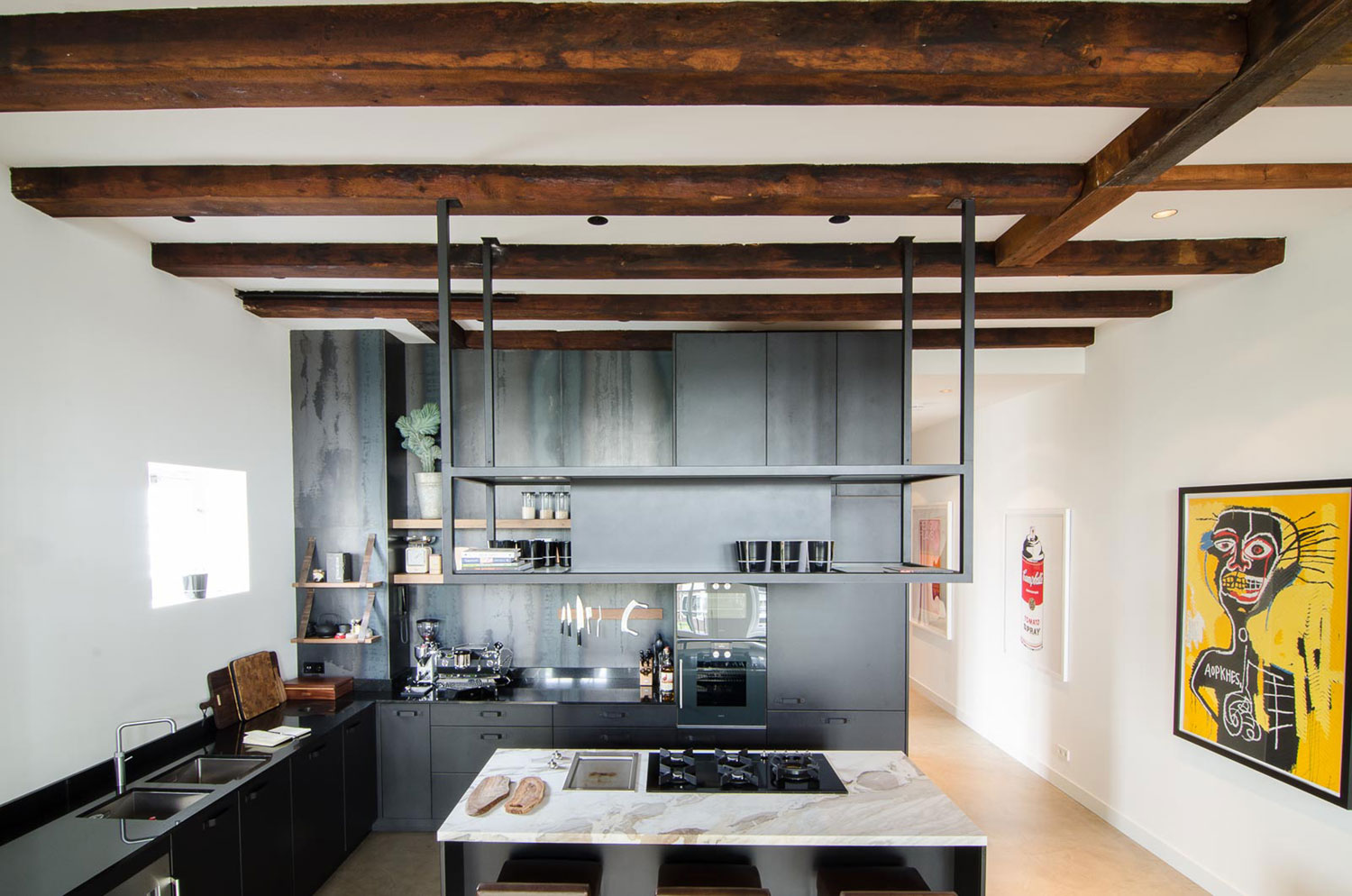 A Sleek and Stylish Industrial Loft with Warm Interiors in Amsterdam by Standard Studio (1)