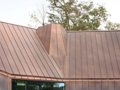 A Stylish Modern Copper-Clad House with Stunning Views in Destelbergen, Belgium by Graux & Baeyens Architects (5)