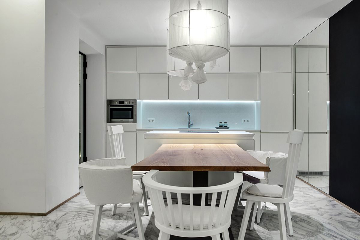A Stylish Monochromatic Apartment with Exquisite Interiors in Kiev, Ukraine by FORM Architectural Bureau (14)