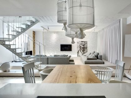 A Stylish Monochromatic Apartment with Exquisite Interiors in Kiev, Ukraine by FORM Architectural Bureau (15)