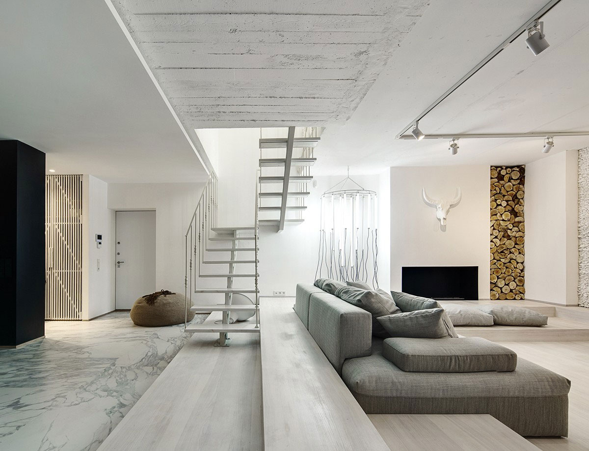 A Stylish Monochromatic Apartment with Exquisite Interiors in Kiev, Ukraine by FORM Architectural Bureau (3)